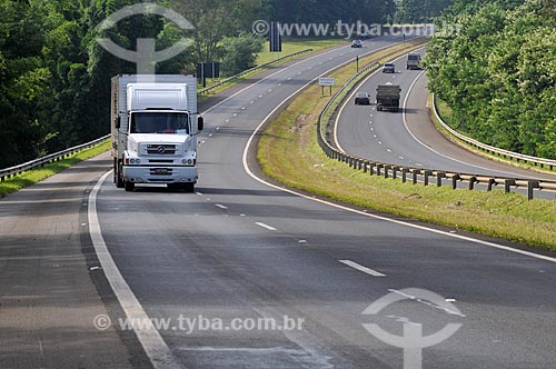  Subject: Trucks on Engenheiro Ronan Rocha Highway (SP-345) / Place: Franca city - Sao Paulo state (SP) - Brazil / Date: 03/2013 