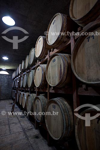  Subject: Oak barrels, Jequitiba Rosa and Brazil nut tree used in the aging of cachaca in the Flor do Vale Alembic / Place: Canela city - Rio Grande do Sul state (RS) - Brazil / Date: 04/2013 