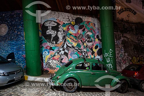  Subject: Beetle parked in street of the Pipa District / Place: Pipa District - Tibau do Sul city - Rio Grande do Norte state (RN) - Brazil / Date: 03/2013 