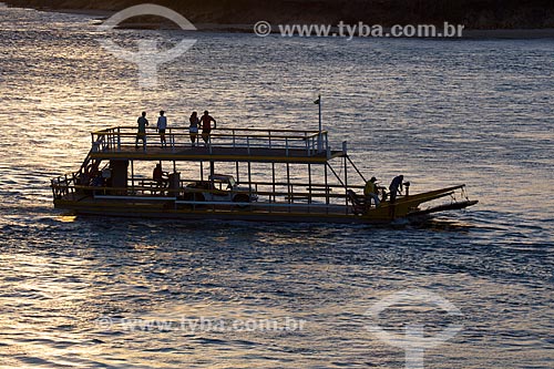  Subject: Boat in Guarairas Lagoon,also known as the Tibau Lagoon / Place: Pipa District - Tibau do Sul city - Rio Grande do Norte state (RN) - Brazil / Date: 03/2013 