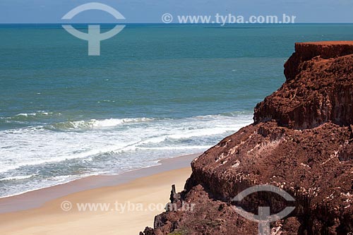  Subject: View of the Pipa beach and cliff known as Mirante Chapadao / Place: Pipa District - Tibau do Sul city - Rio Grande do Norte state (RN) - Brazil / Date: 03/2013 