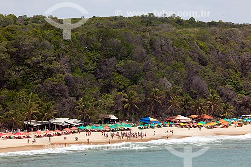  Subject: Bbeach tent at Madeiro Beach / Place: Pipa District - Tibau do Sul city - Rio Grande do Norte state (RN) - Brazil / Date: 03/2013 