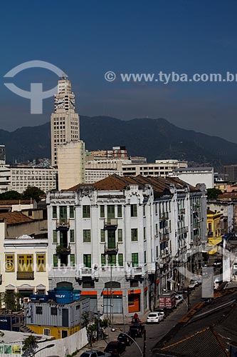  Subject: View of Barao de Sao Felix Street with the Central do Brasil Train Station in the background / Place: Gamboa neighborhood - Rio de Janeiro city - Rio de Janeiro state (RJ) - Brazil / Date: 05/2013 