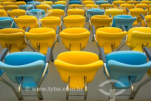  Subject: Chairs of Journalist Mario Filho Stadium - also known as Maracana / Place: Rio de Janeiro city - Rio de Janeiro state (RJ) - Brazil / Date: 05/2013 