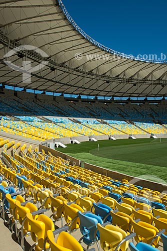  Subject: Chairs of Journalist Mario Filho Stadium - also known as Maracana / Place: Rio de Janeiro city - Rio de Janeiro state (RJ) - Brazil / Date: 05/2013 