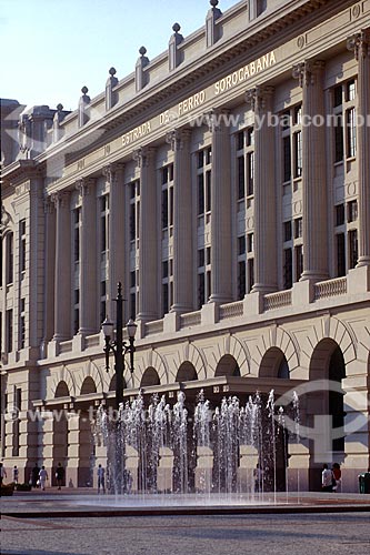  Subject: Front facade after the work of transforming the Julio Prestes Train Station in Sala Sao Paulo / Place: Sao Paulo city - Sao Paulo state (SP) - Brazil / Date: 1999 