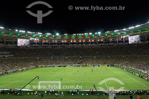  Subject: Brazilian fans at Journalist Mario Filho Stadium, also known as Maracana - match between Brazil x England / Place: Maracana neighborhood - Rio de Janeiro city - Rio de Janeiro state (RJ) - Brazil / Date: 06/2013 