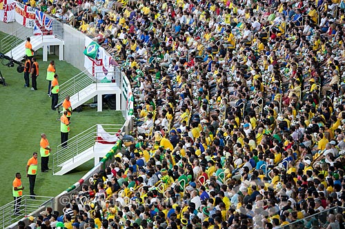  Subject: Fans in the Journalist Mario Filho Stadium - also known as Maracana - for the friendly match between Brazil x England / Place: Maracana neighborhood - Rio de Janeiro city - Rio de Janeiro state (RJ) - Brazil / Date: 06/2013 