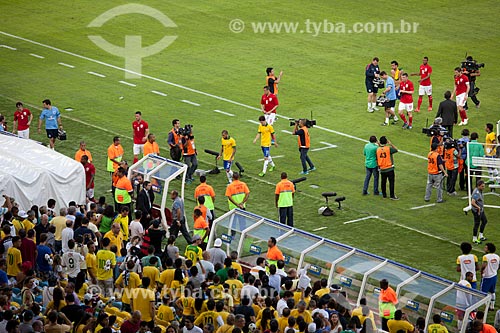  Subject: Players going to the locker room during halftime of the friendly match between Brazil x England in the Journalist Mario Filho Stadium - also known as Maracana / Place: Maracana neighborhood - Rio de Janeiro city - Rio de Janeiro state (RJ)  