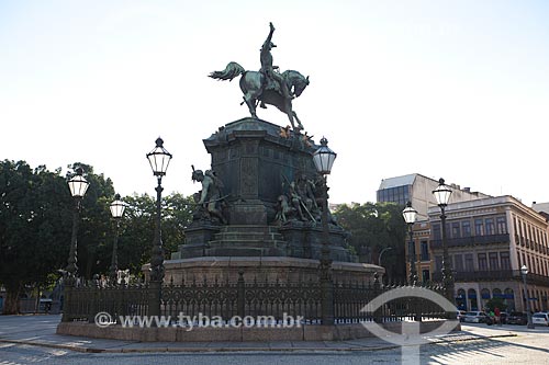  Subject: Equestrian statue of Dom Pedro I (1862) at Tiradentes Square / Place: City center neighborhood - Rio de Janeiro city - Rio de Janeiro state (RJ) - Brazil / Date: 06/2013 