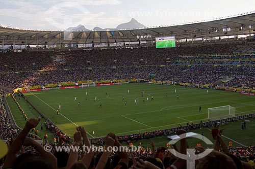 Subject: Game Italy X Mexico on Journalist Mario Filho Stadium, also known as Maracana, by the Confederations Cup 2013 / Place: Maracana neighborhood - Rio de Janeiro city - Rio de Janeiro state (RJ) - Brazil / Date: 06/2013 