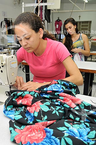  Seamstresses working in the production of clothing  - Ibira city - Brazil