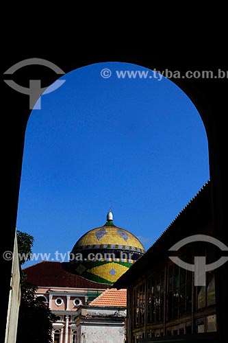  Subject: View of cupola of Amazonas Theatre (1896) / Place: Manaus city - Amazonas state (AM) - Brazil / Date: 07/2012 