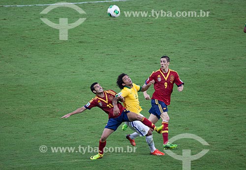  Subject: Game between Brasil x Spain by final match of Confederations Cups the JournalistMario Filho Stadium - also known as Maracana / Place: Maracana neighborhood - Rio de Janeiro city - Rio de Janeiro (RJ) - Brazil / Date: 06/2013 