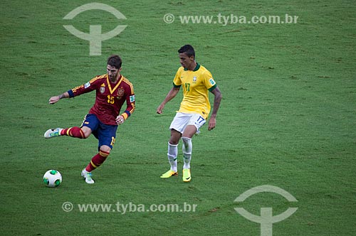  Players Ramos and Luis Gustavo during the game between Brasil x Spain by final match of Confederations Cups  - Rio de Janeiro city - Rio de Janeiro state (RJ) - Brazil