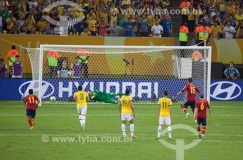  Subject: Game between Brasil x Spain by final match of Confederations Cups the JournalistMario Filho Stadium - also known as Maracana / Place: Maracana neighborhood - Rio de Janeiro city - Rio de Janeiro (RJ) - Brazil / Date: 06/2013 