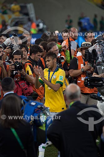  Subject: Neymar celebrating the conquest of Confederations Cup at Journalist Mario Filho Stadium - also known as Maracana / Place: Maracana neighborhood - Rio de Janeiro city - Rio de Janeiro state (RJ) - Brazil / Date: 06/2013 