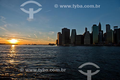  Subject: Sunset at Manhattan / Place: New York city - United States of America - USA / Date: 01/2013 