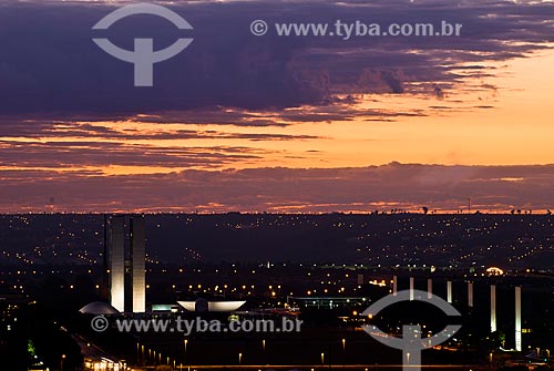  Subject: Dawn at the Esplanade of Ministries / Place: Brasilia city - Distrito Federal (Federal District) - Brazil / Date: 04/2010 