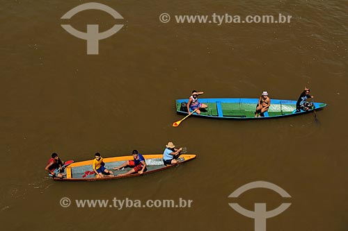  Subject: Canoes on the Amazon River near to Parintins / Place: Parintins city - Amazonas state (AM) - Brazil / Date: 07/2013 