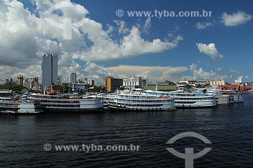  Subject: View of the Manaus Port with the city in the background / Place: Manaus city - Amazonas state (AM) - Brazil / Date: 07/2013 