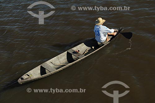  Subject: Canoe on the Amazon River near to Parintins / Place: Parintins city - Amazonas state (AM) - Brazil / Date: 06/2013 