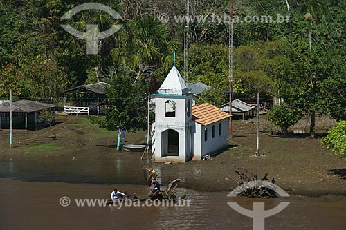  Subject: Church at riparian community on the banks of Amazon River near to Itacoatiara / Place: Itacoatiara city - Amazonas state (AM) - Brazil / Date: 07/2013 