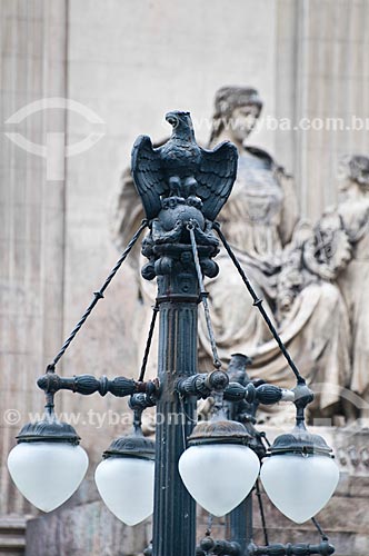  Subject: Luminaire in front of the Tiradentes Palace - headquarters of Legislative Assembly of the State of Rio de Janeiro (ALERJ) / Place: City center - Rio de Janeiro city - Rio de Janeiro state (RJ) - Brazil / Date: 06/2013 