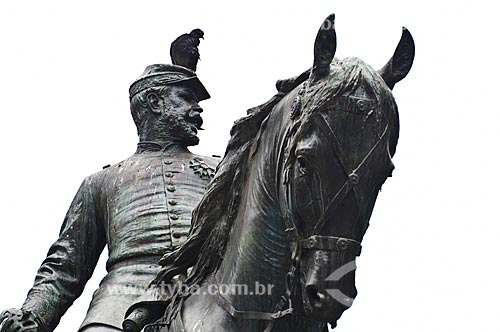  Subject: Equestrian statue of General Osorio (1884) in XV de Novembro square  / Place: City center - Rio de Janeiro city - Rio de Janeiro state (RJ) - Brazil / Date: 06/2013 