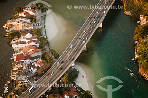  Subject: Aerial view of Joatinga Bridge / Place: Barra da Tijuca neighborhood - Rio de Janeiro city - Rio de Janeiro state (RJ) - Brazil / Date: 07/2006 