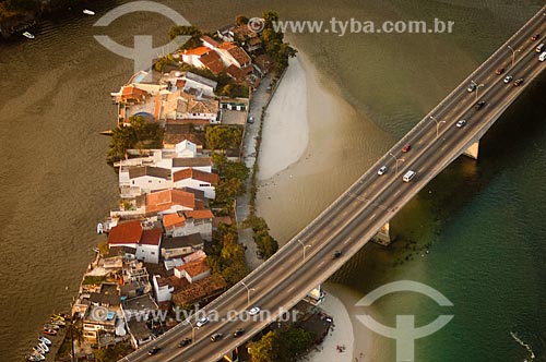  Subject: Aerial view of Joatinga Bridge / Place: Barra da Tijuca neighborhood - Rio de Janeiro city - Rio de Janeiro state (RJ) - Brazil / Date: 07/2006 