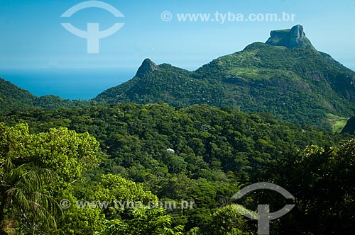  Subject: View of Rock of Gavea from the Tijuca Forest / Place: Barra da Tijuca neighborhood - Rio de Janeiro city - Rio de Janeiro state (RJ) - Brazil / Date: 12/2006 