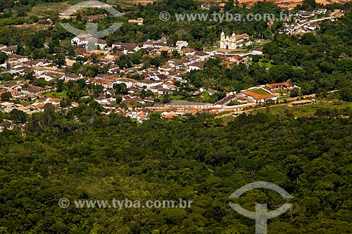  Subject: View of Tiradentes city from Sao Jose Mountain Range / Place: Tiradentes city - Minas Gerais state (MG) - Brazil / Date: 05/2007 