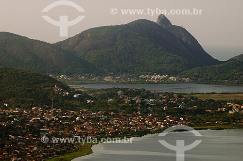  Subject: View of Itaipu Lagoon and Camboinhas neighborhood with the Piratininga Lagoon in the background / Place: Camboinhas neighborhood - Niteroi city - Rio de Janeiro state (RJ) - Brazil / Date: 05/2007 