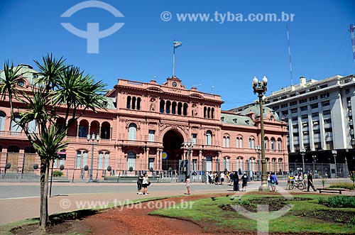  Subject: La Casa Rosada (1898) (The Pink House) - also known as Casa de Gobierno (Government House) is the seat of government of Argentina / Place: Buenos Aires city - Argentina - South America / Date: 01/2012 