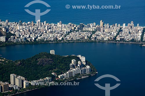  Subject: View of the Rodrigo de Freitas Lagoon from the Christ the Redeemer Mirante with Ipanema in the background / Place: Rio de Janeiro city - Rio de Janeiro state (RJ) - Brazil / Date: 06/2013 