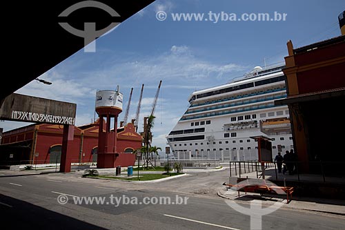  Subject: Cruise liner moored at Pier Maua / Place: Rio de Janeiro city - Rio de Janeiro state (RJ) - Brazil / Date: 02/2013 