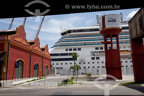  Subject: Cruise liner moored at Pier Maua / Place: Rio de Janeiro city - Rio de Janeiro state (RJ) - Brazil / Date: 02/2013 