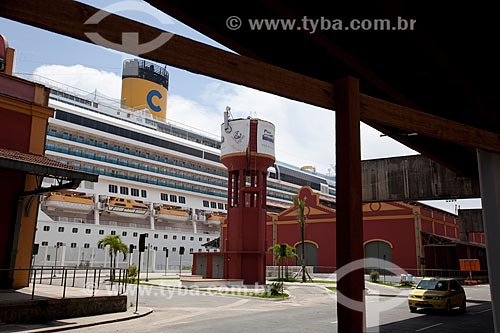  Subject: Cruise liner moored at Pier Maua / Place: Rio de Janeiro city - Rio de Janeiro state (RJ) - Brazil / Date: 02/2013 