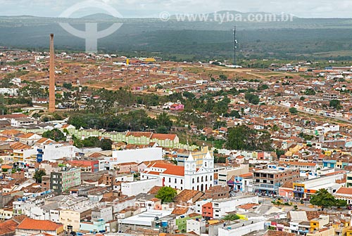  Subject: View of the city of Pesqueira and Cathedral of Santa Agueda / Place: Pesqueira city - Pernambuco state (PE) - Brazil / Date: 06/2013 