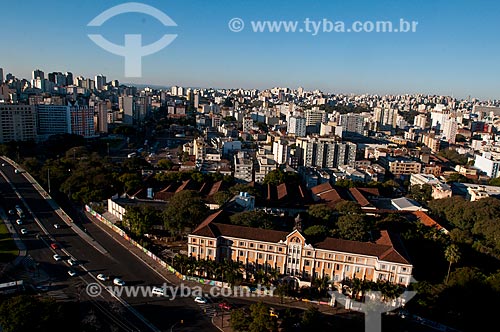  Subject: Aerial view of School of Pao dos Pobres Foundation / Place: Porto Alegre city - Rio Grande do Sul state (RS) - Brasil / Date: 07/2013 