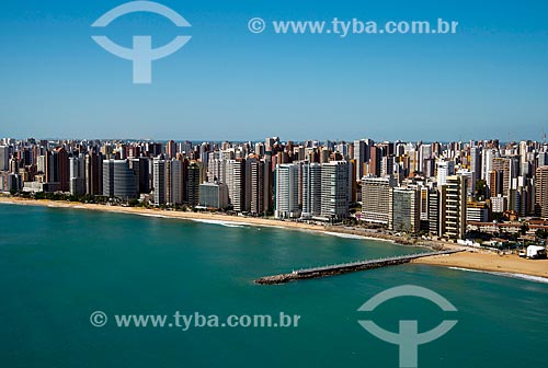  Subject: Aerial view of Fortaleza waterfront - to the left the espigao of Iracema Beach / Place: Fortaleza city - Ceara state (CE) - Brazil / Date: 06/2013 