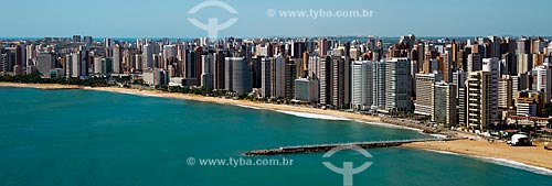  Subject: Aerial view of Fortaleza waterfront - to the right the espigao of Iracema Beach / Place: Fortaleza city - Ceara state (CE) - Brazil / Date: 06/2013 