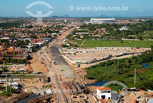  Subject: Construction site at Alberto Craveiro Avenue - which gives access to Governor Placido Castelo Stadium (1973) - also known as Castalao / Place: Fortaleza city - Ceara state (CE) - Brazil / Date: 05/2013 