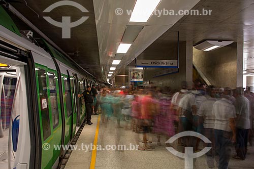  Subject: Platform of Sao Benedito station of Fortaleza subway / Place: Fortaleza city - Ceara state (CE) - Brazil / Date: 05/2013 