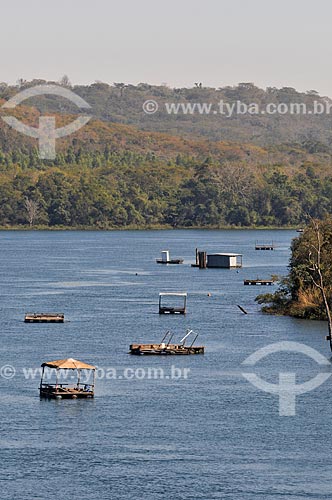  Subject: Rio Grande near Agua Vermelha Power Plant on the border of the states of Sao Paulo and Minas Gerais between the municipalities of Ouroeste and Iturama / Place: Ouroeste city - Sao Paulo state (SP) - Brazil / Date: 07/2013 
