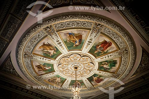 Subject: Detail of the ceiling of the Venetian Hall of Museum of Republic - old Catete Palace / Place: Catete neighborhood - Rio de Janeiro city - Rio de Janeiro state (RJ) - Brazil / Date: 08/2011 