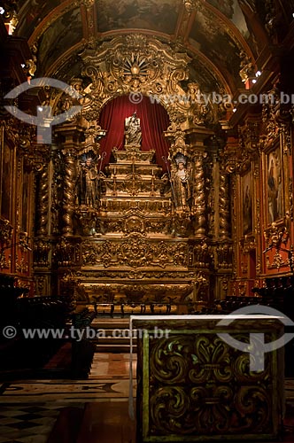  Subject: Altar of main chapel of Sao Bento Monastery / Place: City center neighborhood - Rio de Janeiro city - Rio de Janeiro state (RJ) - Brazil / Date: 04/2011 