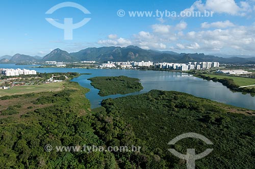  Subject: Aerial view of Jacarepagua Lagoon / Place: Barra da Tijuca neighborhood - Rio de Janeiro city - Rio de Janeiro state (RJ) - Brazil / Date: 08/2012 