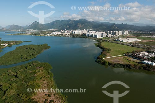  Subject: Aerial view of Jacarepagua Lagoon / Place: Barra da Tijuca neighborhood - Rio de Janeiro city - Rio de Janeiro state (RJ) - Brazil / Date: 08/2012 